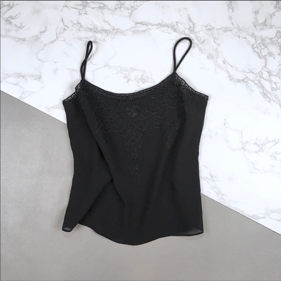 Beaded Spaghetti Strap Camisole - Picture 1 of 5